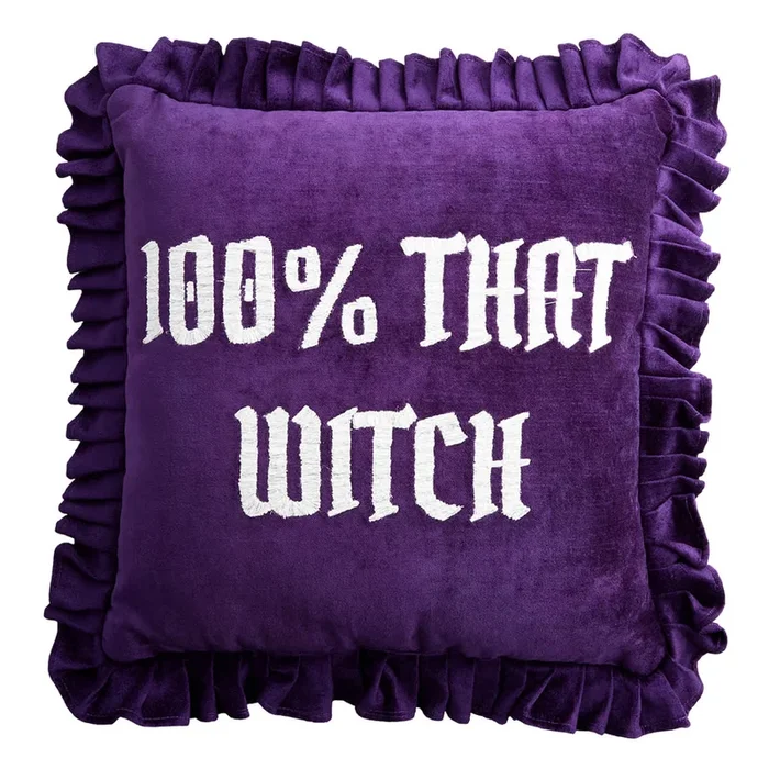 100% That Witch Throw Pillow, 18″