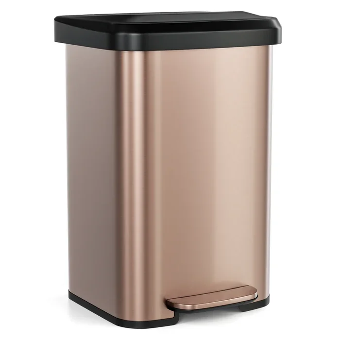 13.2 Gallon Step Trash Can with Soft Close Lid and Deodorizer Compartment