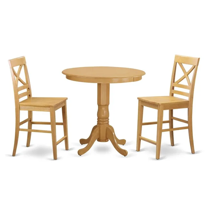 3 Pc counter height Dining room set – high Table and 2 counter height stool.
