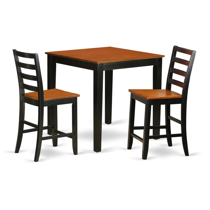 3 PC counter height Table and chair set – Kitchen Table and 2 Kitchen Chairs.