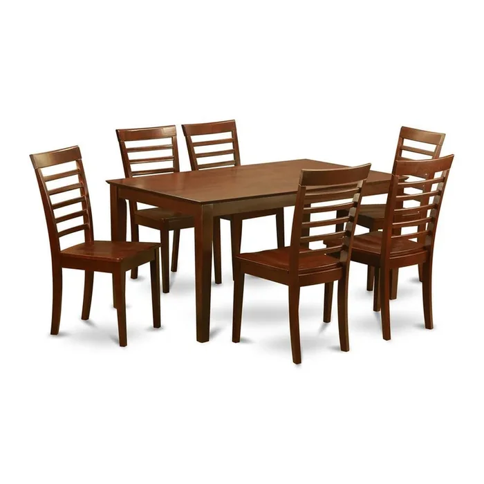 7 PC Dining room set – Table and 6 Kitchen Dining Chairs
