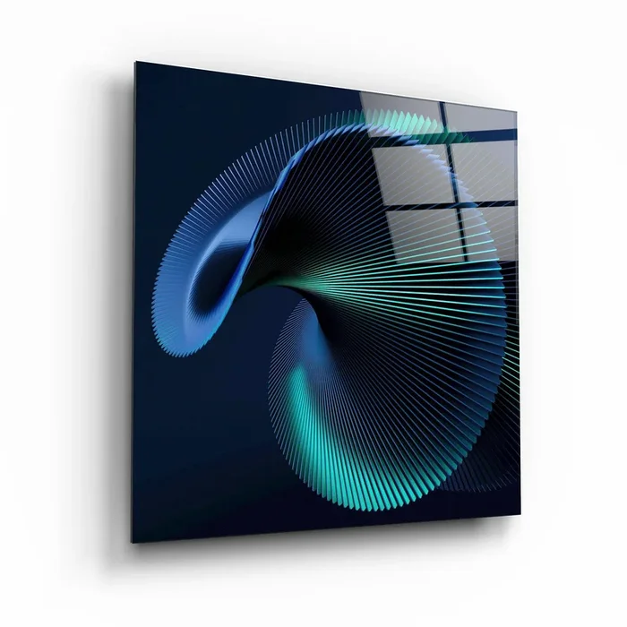 .”Bract”. Designer’s Collection Glass Wall Art