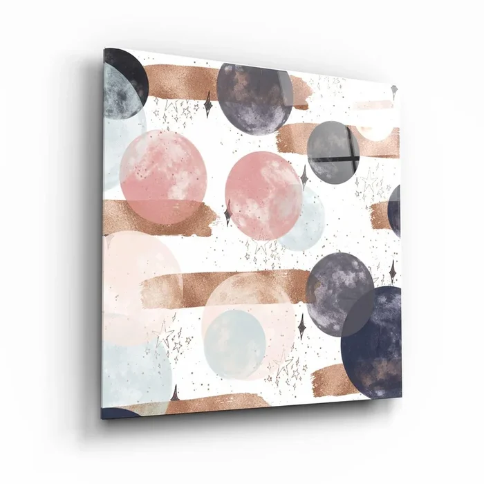 .”Pastel Abstract 2″. Glass Wall Art