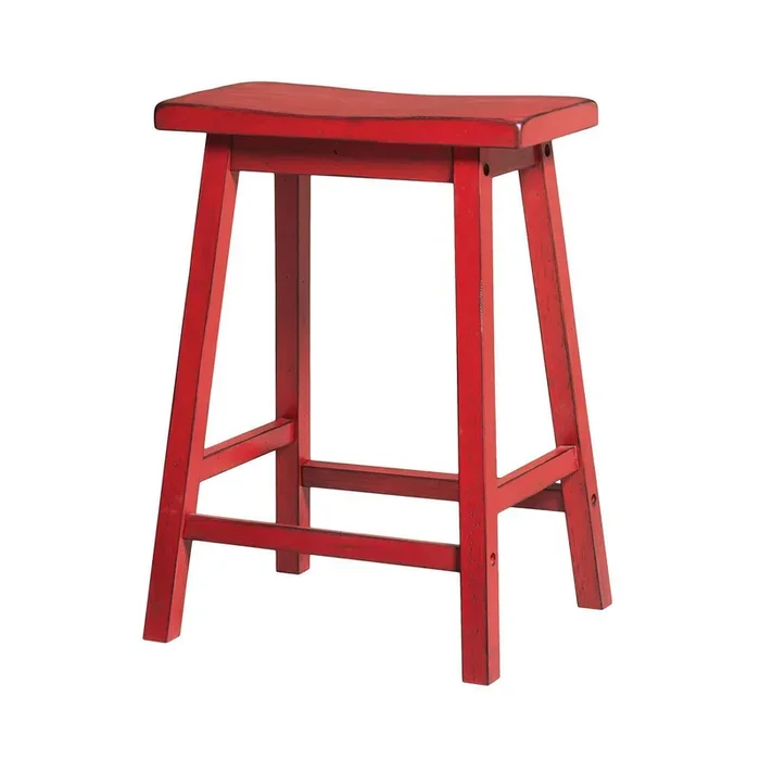 Acme Furniture Gaucho 96649 24″ Stool – Red