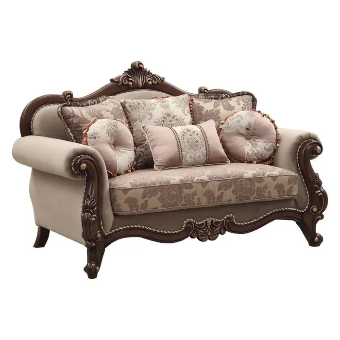 Acme Furniture Mehadi 50691 Loveseat with 6 Pillows