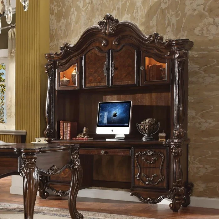 Acme Furniture Versailles 92284 Executive Computer Desk with Hutch