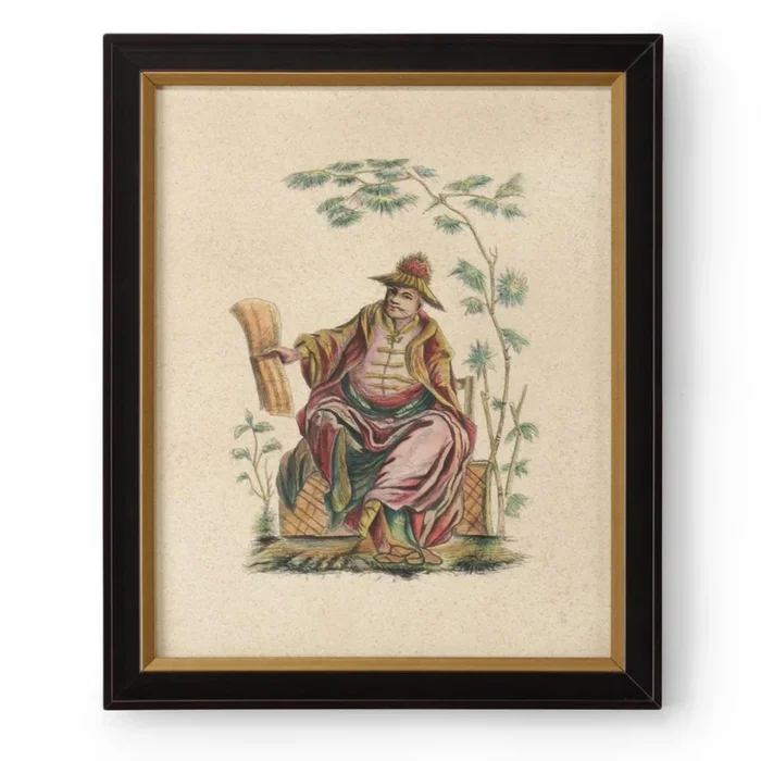 Antique Gold Watercolor Masterpiece