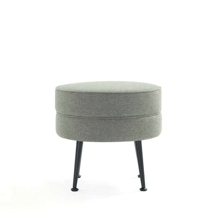 Bailey Green and Black Ottomans (Set of 2)