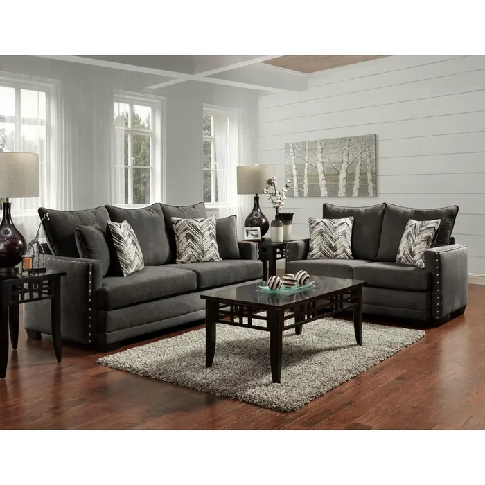 Behold Home 1682-130 Loveseat – Chevy Charcoal