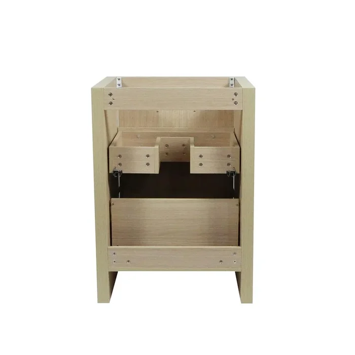 BELLATERRA HOME LLC 24 Single Sink Vanity In Neutral Finish with White Ceramic Top