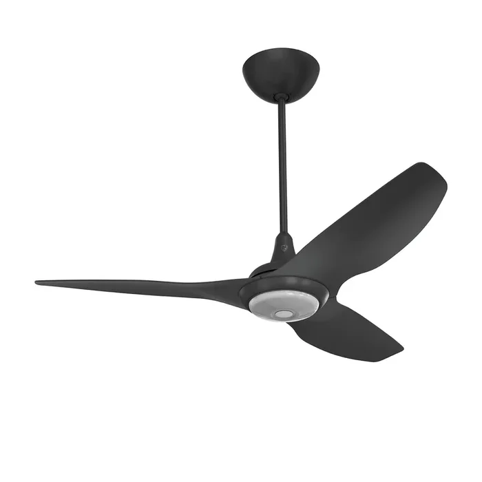 Big Ass Fans Haiku 52″ Ceiling Fan with Black Blades and Black Finish, Downrod 32″, Indoors with LED, Uplight