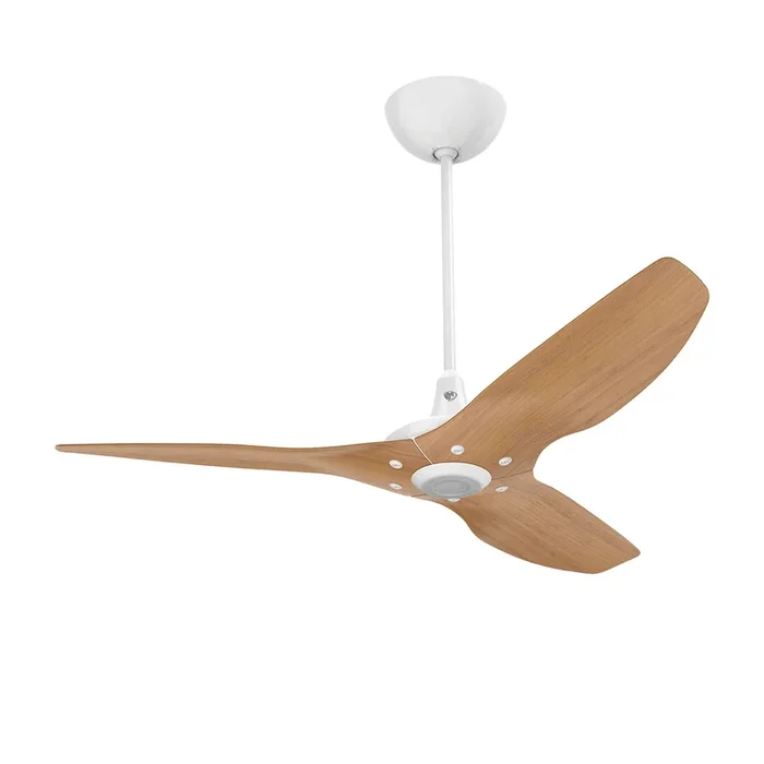 Big Ass Fans Haiku 52″ Ceiling Fan with Caramel Bamboo Blades and White Finish, Downrod 20″, Indoors
