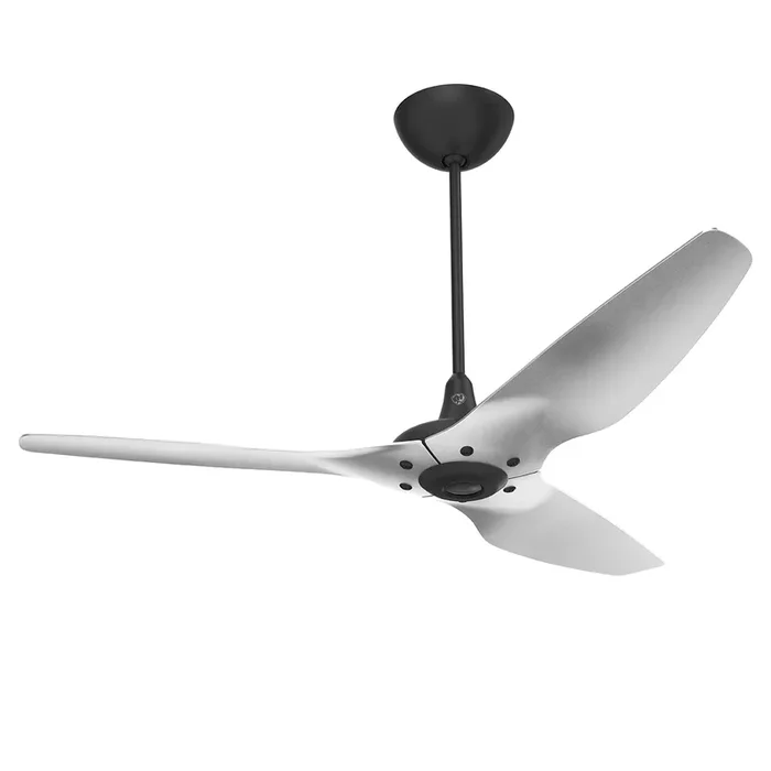 Big Ass Fans Haiku 60″ Ceiling Fan with Brushed Aluminum Blades and Black Finish, Downrod 12″, Indoors