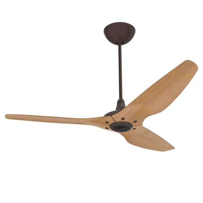 Big Ass Fans Haiku 60″ Ceiling Fan with Caramel Bamboo Blades and Oil Rubbed Bronze Finish, Downrod 32″, Indoors with LED, Uplight