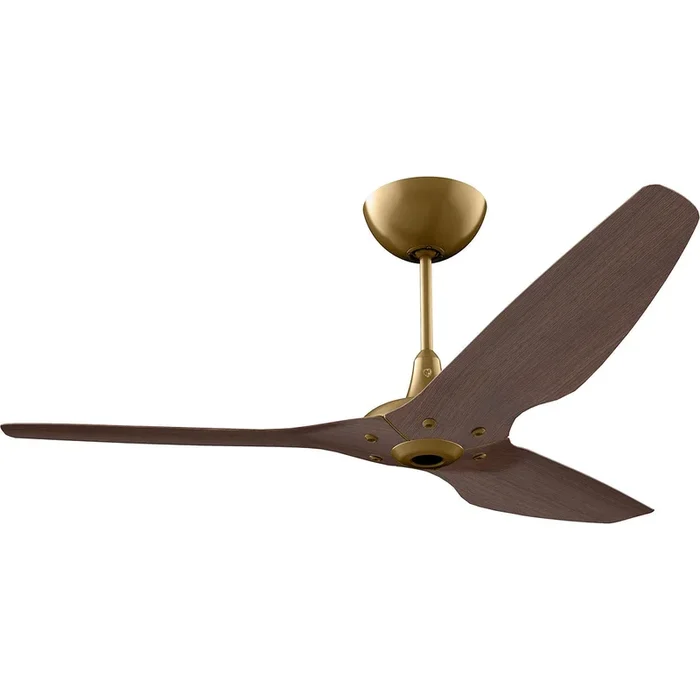 Big Ass Fans Haiku 60″ Ceiling Fan With Cocoa Bamboo Blades And Gold Finish, Downrod 32″, Indoors