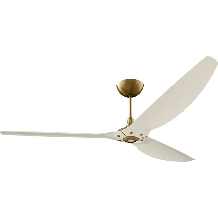Big Ass Fans Haiku 84″ Ceiling Fan With Cream Blades And Gold Finish, Downrod 32″, Indoors