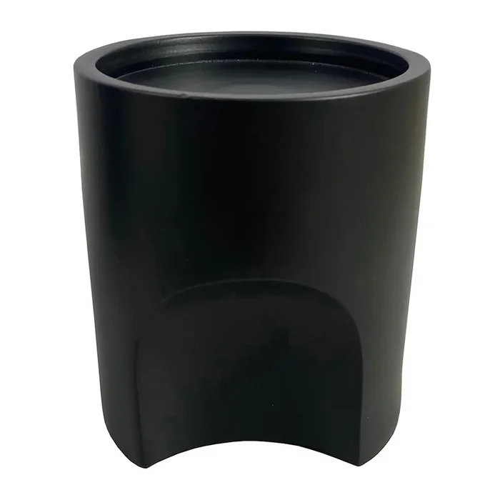 Black Pillar Candle Holder, 4″