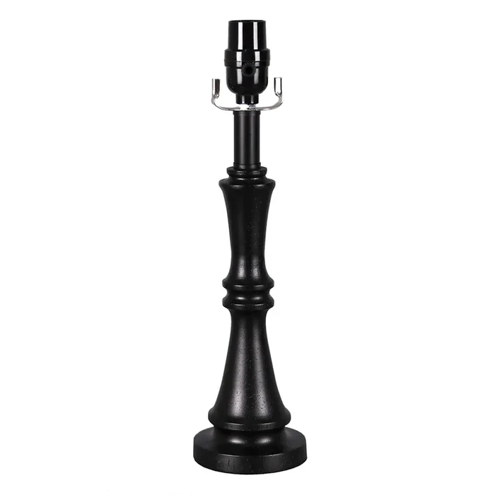 Black Spindle Small Lamp Base, 15″