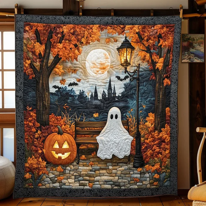 Boo On The Bench WJ1207013CL Quilt