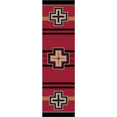 Bounty Red Southwestern Rug – 2 x 8