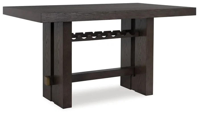 Burkhaus – Rectangular Dining Room Counter Table – Dark Brown