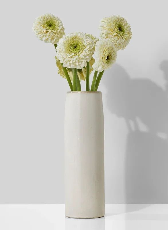 Buy 9in White Ceramic Vases Online Wholesale