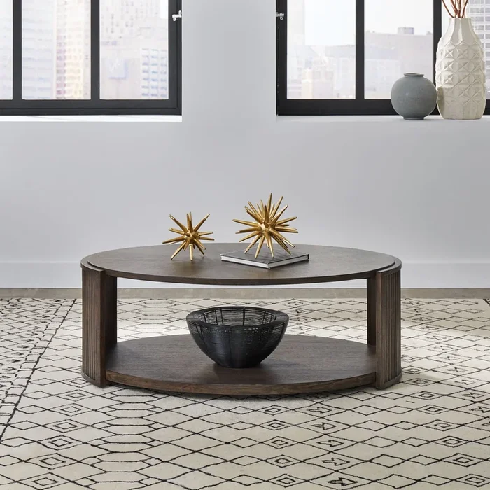 City View – Oval Cocktail Table – Coffee Bean