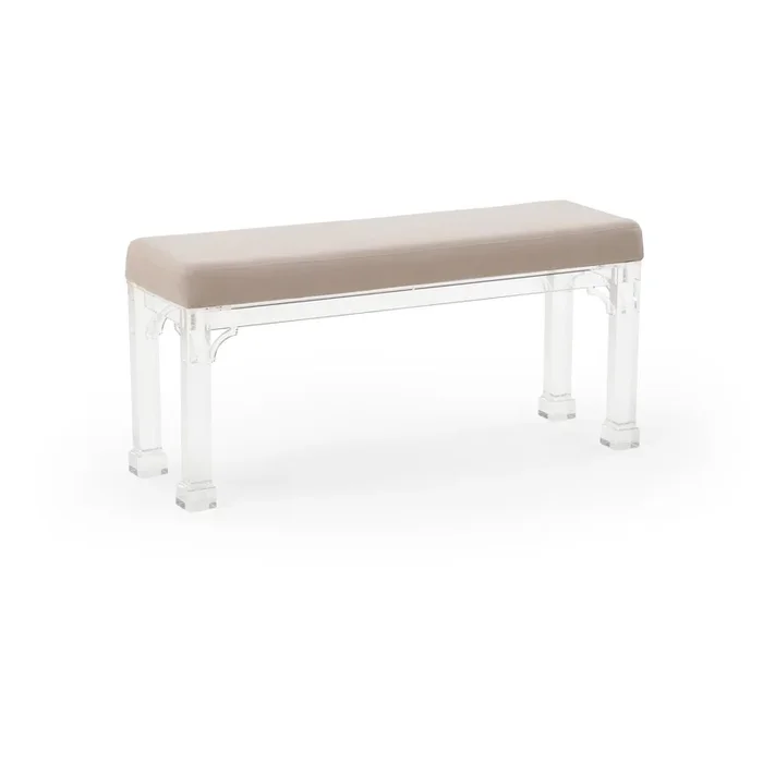 Clear Acrylic Muslin Seat Bench