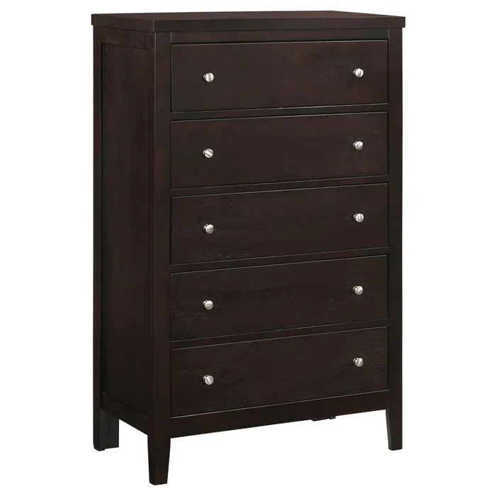Coaster Furniture Carlton 202095 5-Drawer Bedroom Chest – Cappuccino