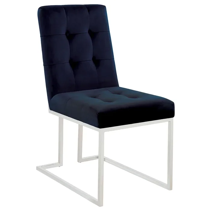 Coaster Furniture Cisco 192494 Velvet Upholstered Dining Side Chair – Chrome