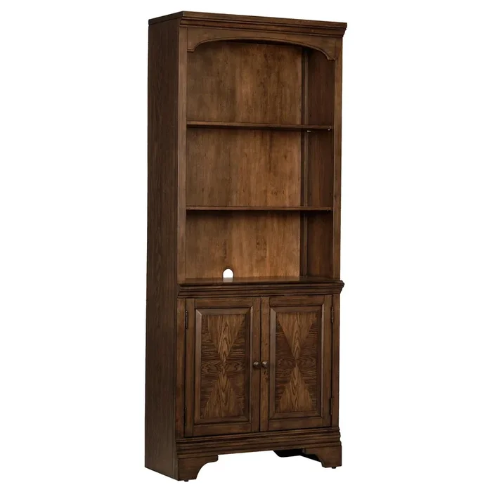 Coaster Furniture Hartshill 881286 78-inch 3-shelf Cabinet Bookcase – Burnished Oak