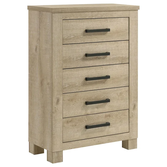 Coaster Furniture Oakglen 225105 5-drawer Chest – Weathered Oak