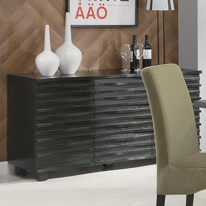 Coaster Furniture Stanton 102065 3-Drawer Sideboard Buffet Storage Cabinet – Black