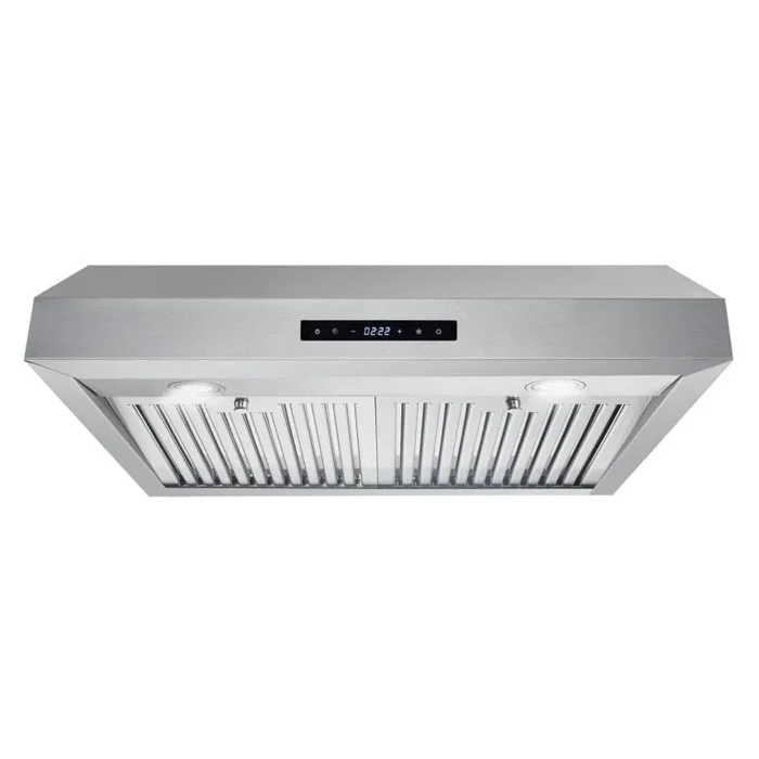 Cosmo 30″ 380 CFM Convertible Under Cabinet Range Hood with Digital Touch Controls, UMC30