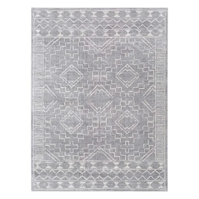 (D497) Roma Grey Global Accent Rug, 3×5