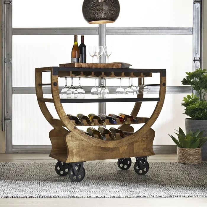 Danley – Accent Bar Trolley – Light Brown