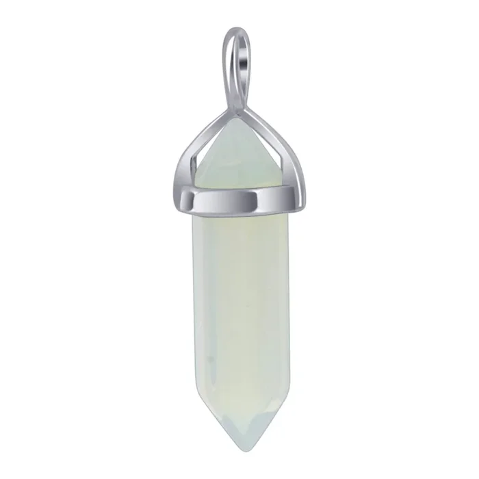 Double Terminated Hexagonal Bullet Point Gemstone Pendant – GPG085 – Gem Avenue