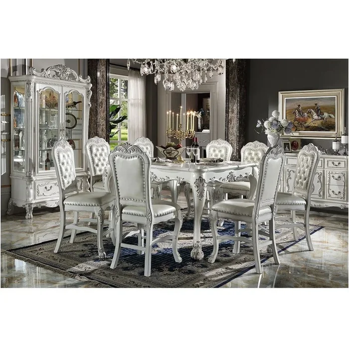 Dresden – Counter Height Table – Bone White