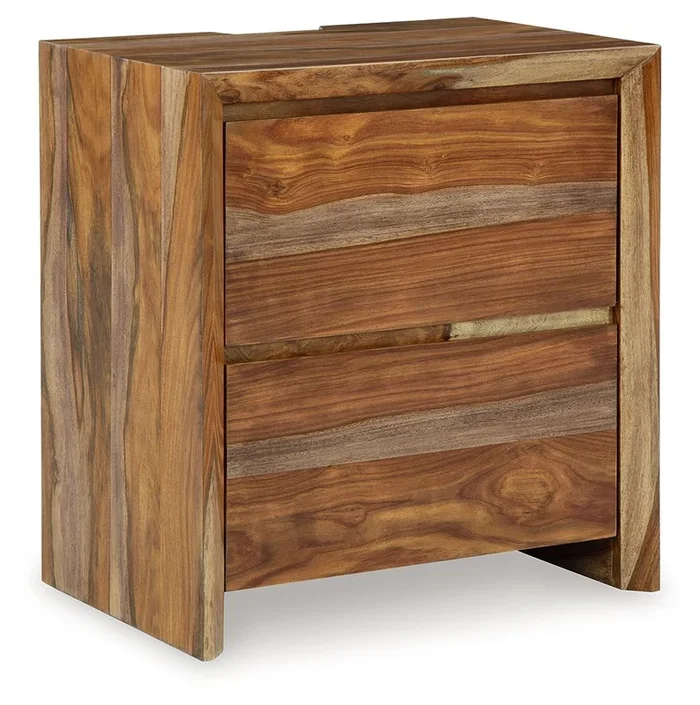 Dressonni – Two Drawer Night Stand – Brown