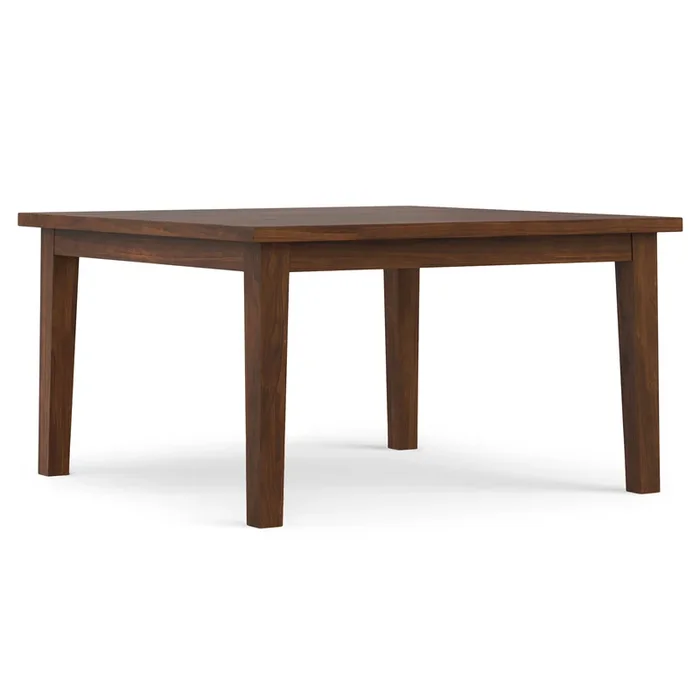 Eastwood 54 inch x 54 inch Square Contemporary Dining Table in Walnut