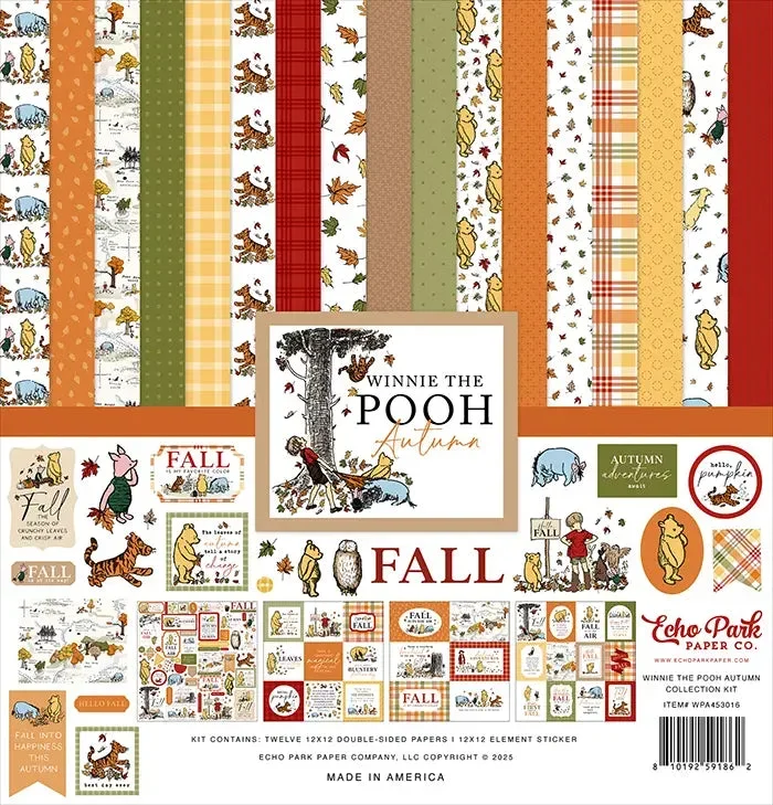Echo Park Winnie The Pooh Autumn Scrapbook Collection Kit, 12″ x 12″