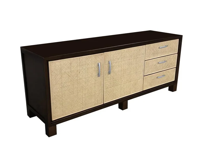Elegant Cane Cabinet