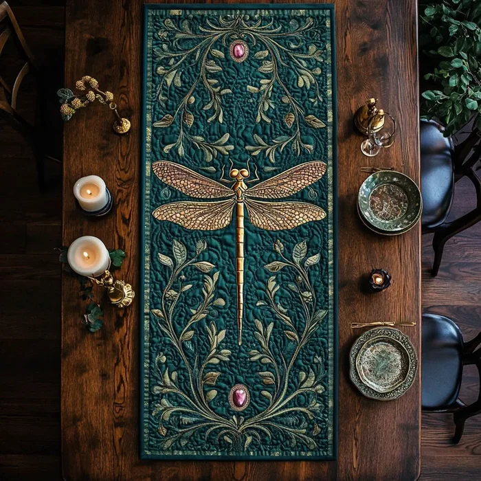 Emerald Flight CP2005024CL Quilted Table Runner
