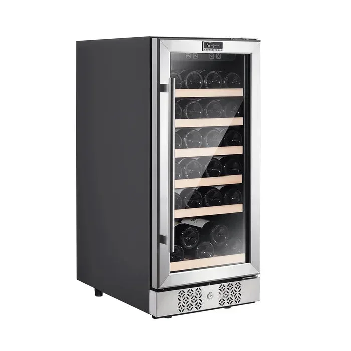 Empava 15″ 31 Bottle Wine Cooler, EMPV-WC01S