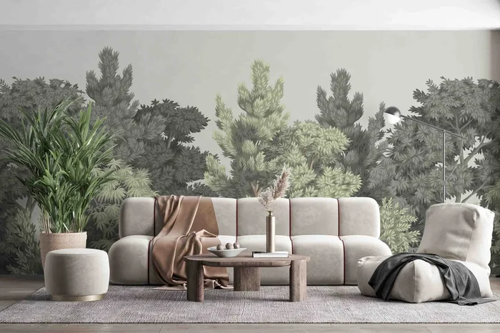 Forest Illustration Mural