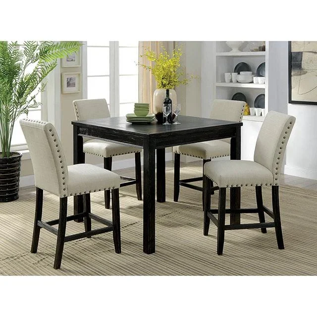 Furniture of America Kristie CM3314PT-5PK 5 Pc. Counter Ht. Table Set