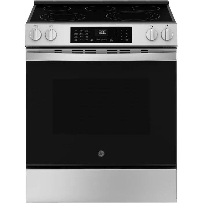 GE 30-inch Slide-in Electric Range with Convection Technology GRS600AVFS