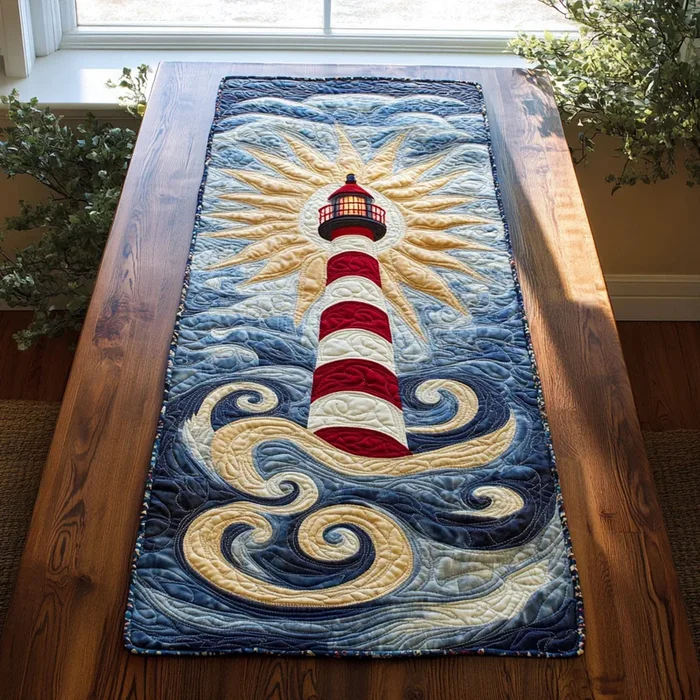 Guiding Light WJ0107025CL Quilted Table Runner