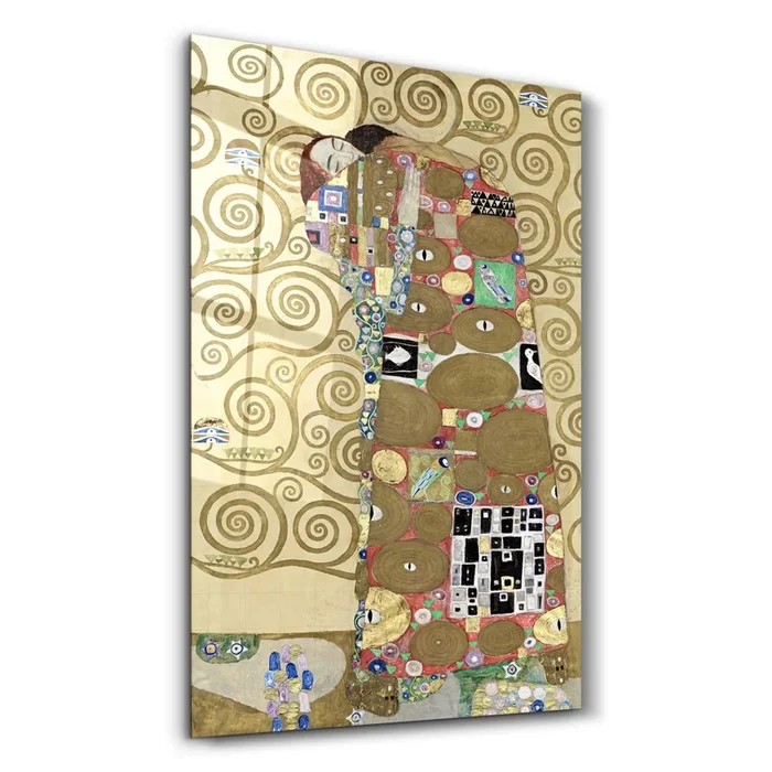 Gustav Klimt’s Fulfillment (1910–1911) | Glass Wall Art