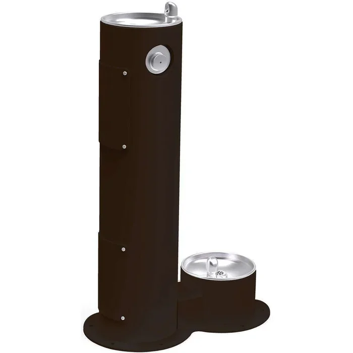 Halsey Taylor 4400DBFRKBLK Outdoor Fountain with Pet Station Non-Filtered FR Black